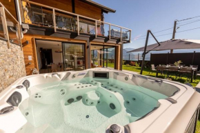 annecyhappylodge 5 * appartement indépendant RDCH chalet 5 pers vue lac jaccuzzi
